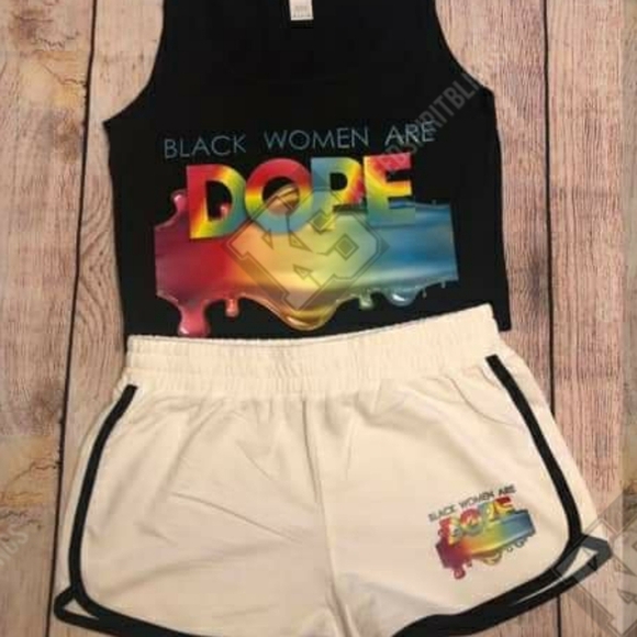 Black Women are Dope 2‎ Piece Set - Picture 1 of 5